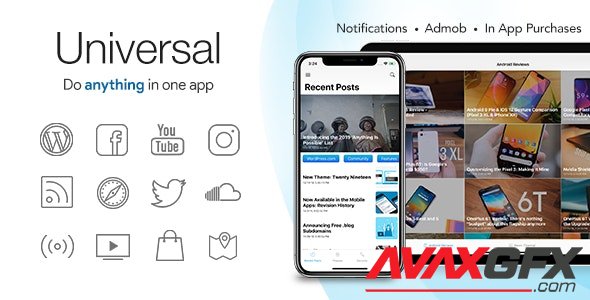 CodeCanyon - Universal for IOS v4.4.3 - Full Multi-Purpose IOS app - 11941410