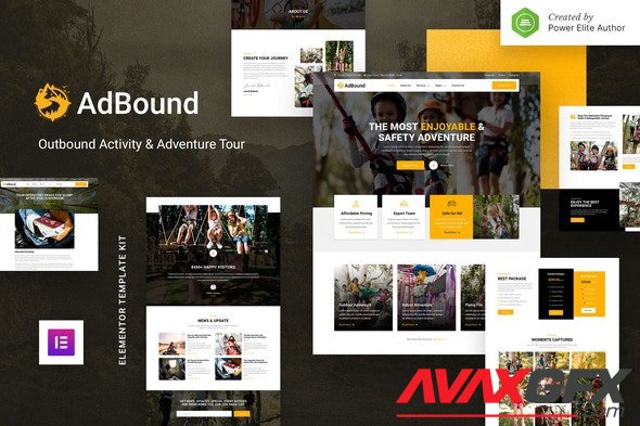 ThemeForest - AdBound v1.0.0 - Outbound Activity & Adventure Tour Elementor Template Kit - 34833330