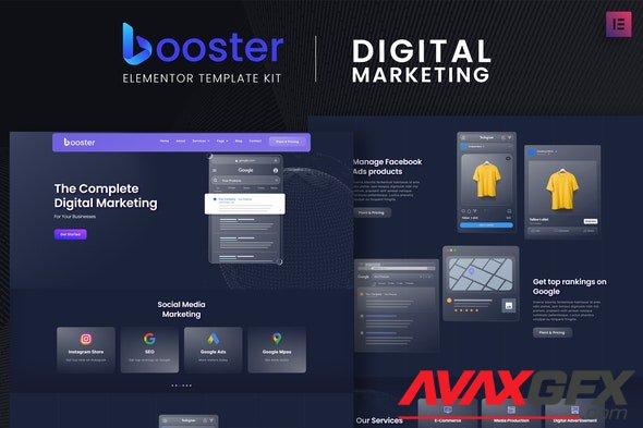 ThemeForest - Booster v1.0.0 - Digital Marketing Elementor Template Kit - 34824057