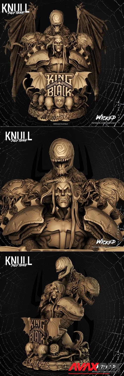 Wicked - Knull Bust – 3D Printable STL