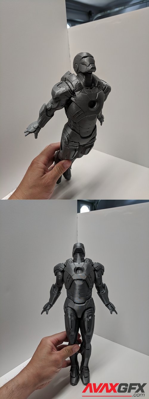 Iron Man MK7 Flying – 3D Printable STL