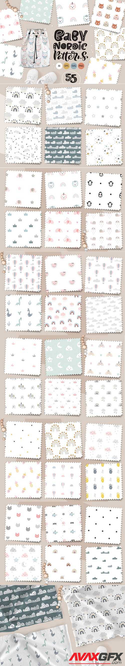 Baby nordic patterns - 6679453