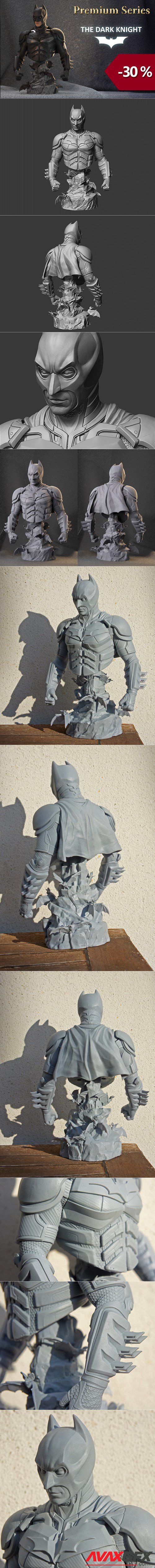 Dark Knight Bust – 3D Printable STL