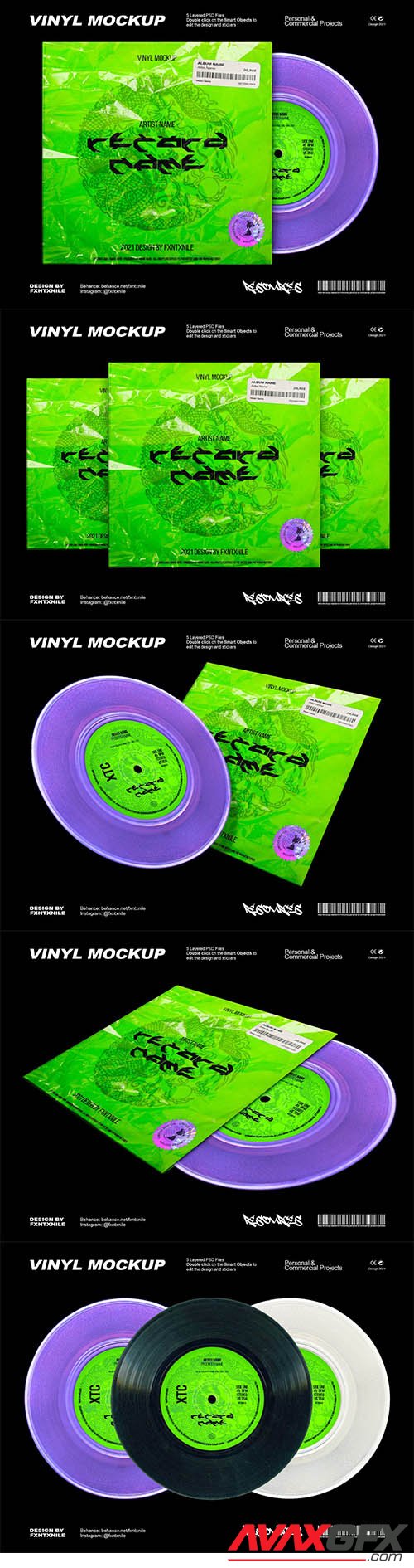 CreativeMarket - Vinyl Mockup 6521620