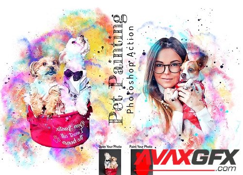 Pet Painting Photoshop Action - 6678894