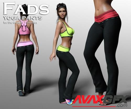 Fads Yoga Pants for Genesis 3 Female