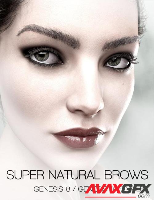 Super Natural Brows Merchant Resource for Genesis 8 and 3 Female