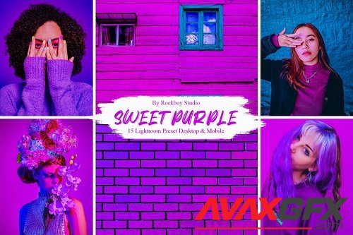 15 Sweet Purple Lightroom Presets