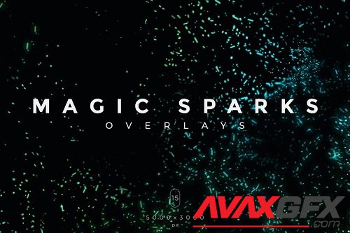 15 Magic Sparks Photo Overlays