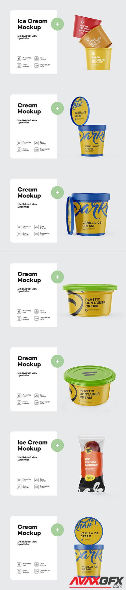 Ice cream cup mockup