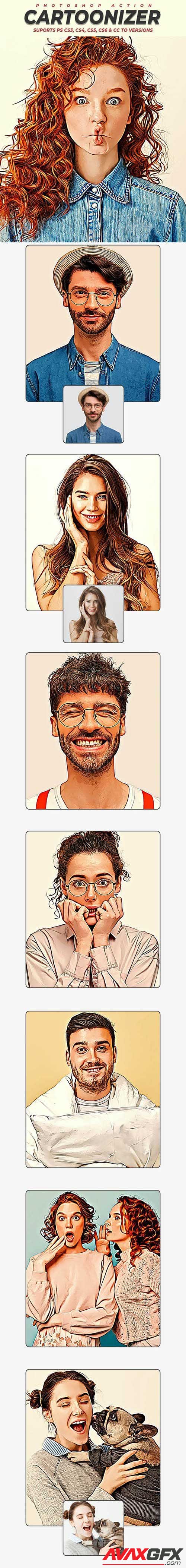 GraphicRiver - Cartoonizer Photoshop Action 33799430