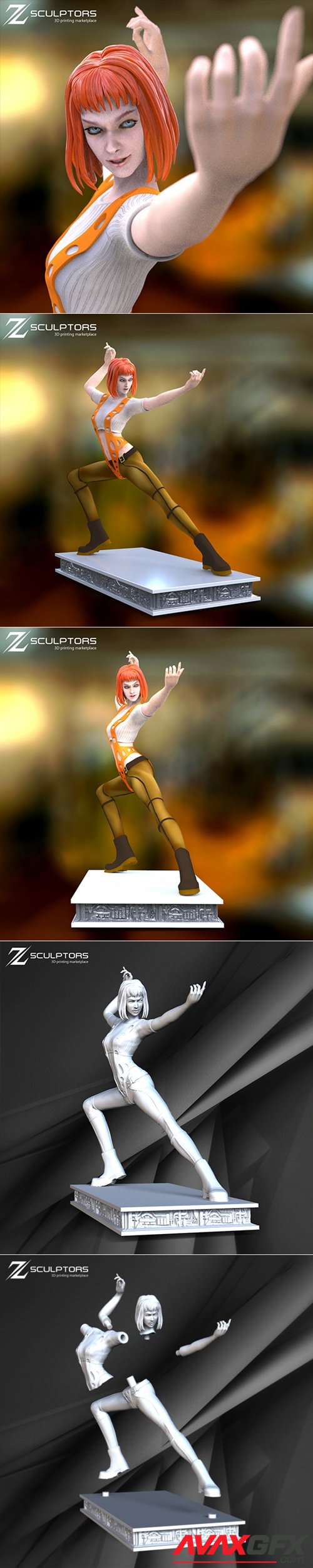 Leelo (The Fifth Element) – 3D Printable STL