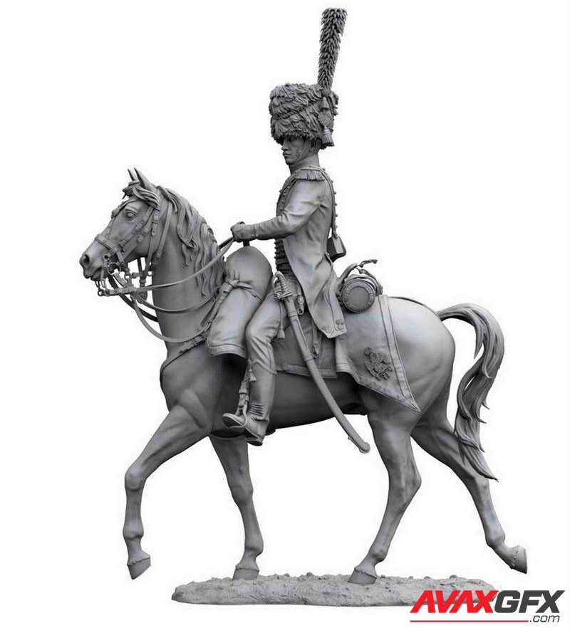 Officier d Artillerie a Cheval de la Garde 3D Printable STL