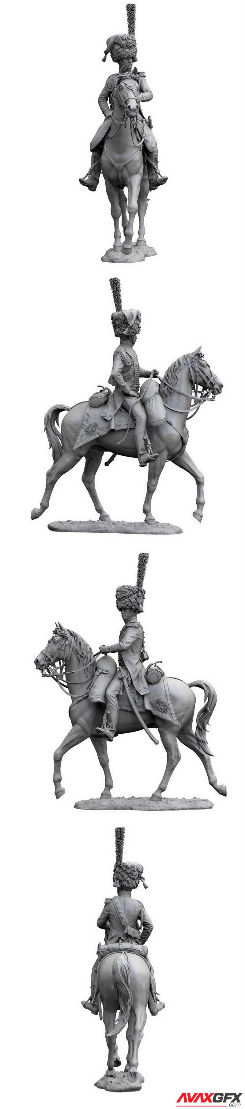 Officier d Artillerie a Cheval de la Garde 3D Printable STL