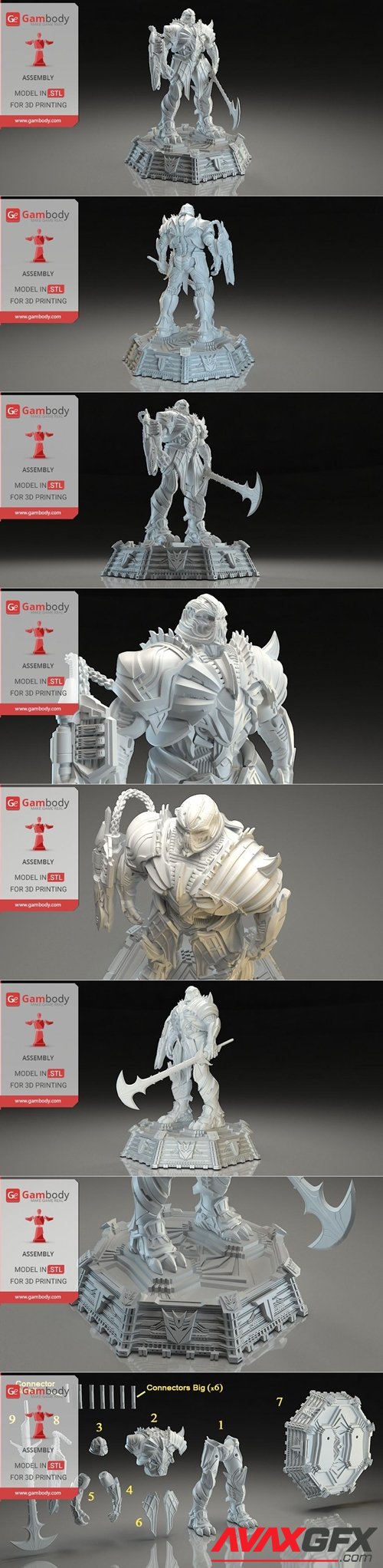 Transformers 5 Megatron – 3D Printable STL