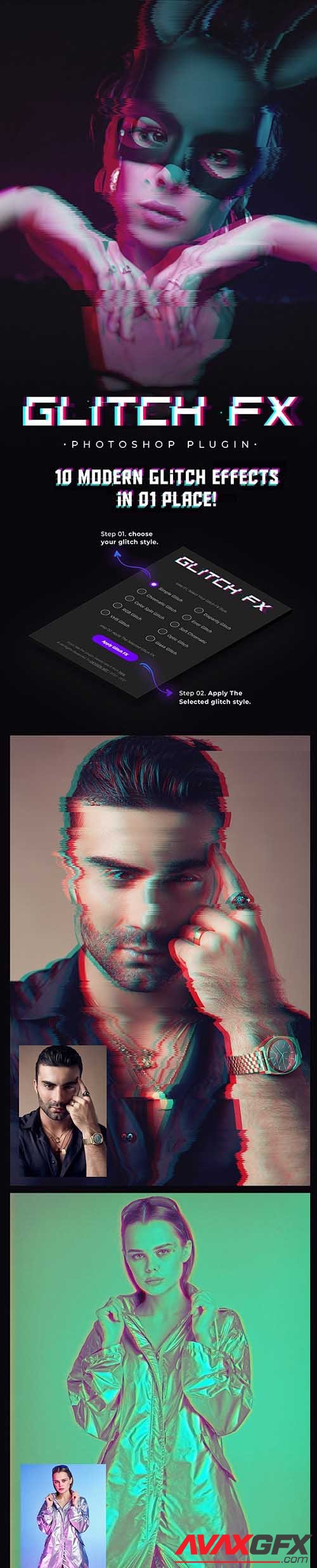 Glitch FX | Photoshop Plugin - 33838109