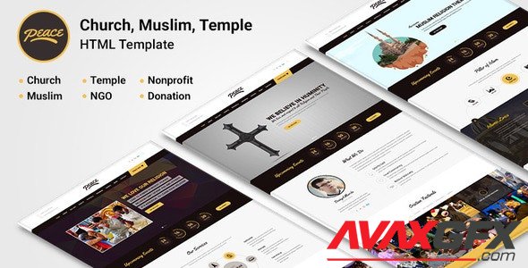 ThemeForest - Peace v1.0.1 - Church / Muslims / Temple HTML Template - 13450273