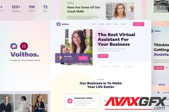 ThemeForest - Voithos v1.0.0 - Personal Virtual Assistant Elementor Template Kit - 34933832