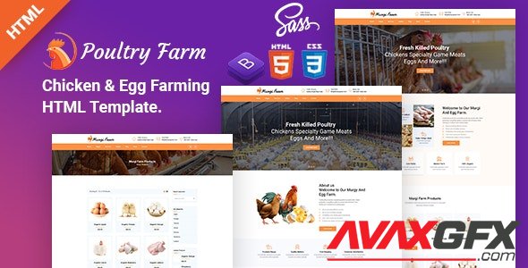 ThemeForest - PoultryFarm v1.0 - Organic Poultry HTML Template. - 29841974