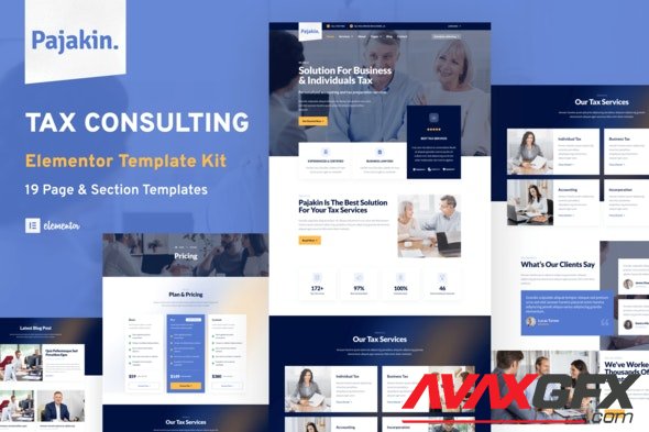 ThemeForest - Pajakin v1.0.0 - Tax Consultant & Financial Advisor Template Kit - 34842602