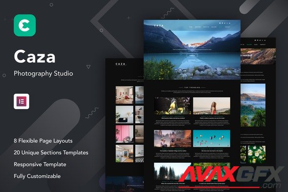 ThemeForest - Caza v1.0.0 - Photography Studio Elementor Template Kit - 29085866