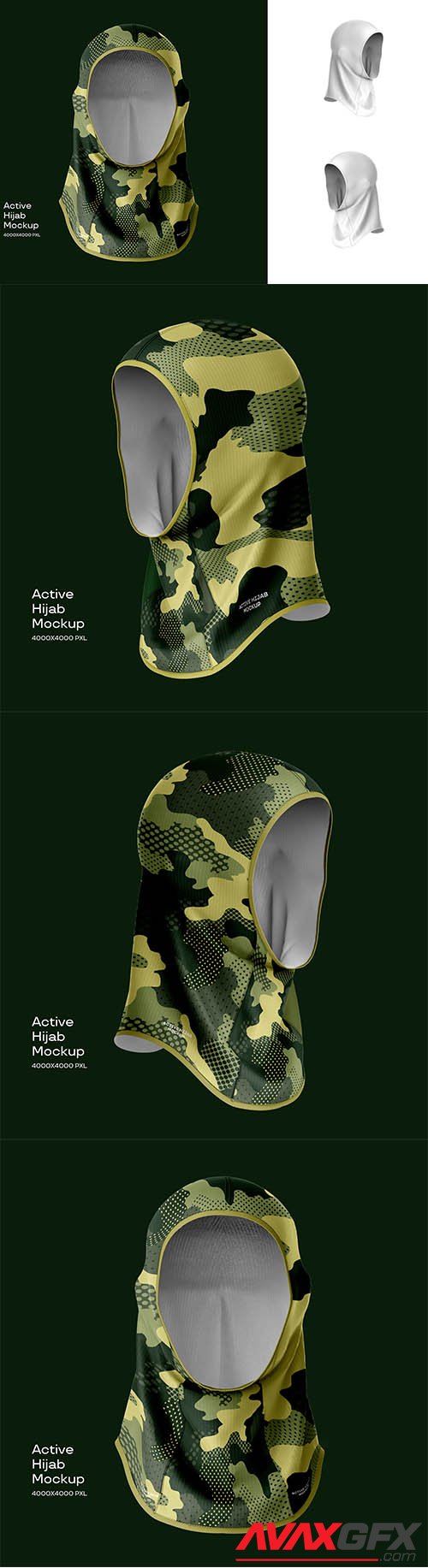 Active hijab mockup