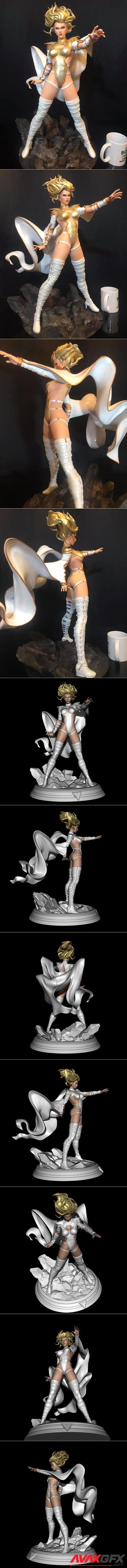 Phoenix Force Emma Frost – 3D Printable STL