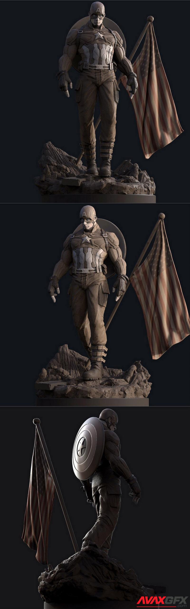 Captain America 3D Printable STL