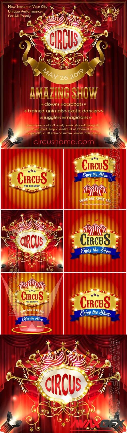 Circus, vector posters