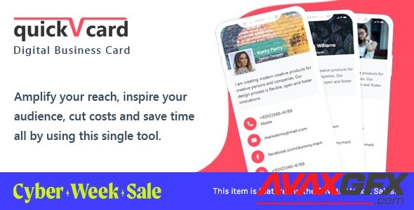CodeCanyon - QuickVCard v1.6 - Digital Business Card SaaS PHP Script - 30710867 - NULLED