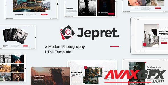 ThemeForest - Jepret v1.0 - Modern Photography HTML Template - 34561044
