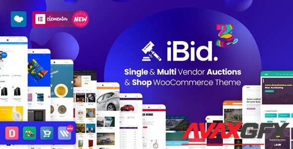 ThemeForest - iBid v3.3.2 - Multi Vendor Auctions WooCommerce Theme - 24923136