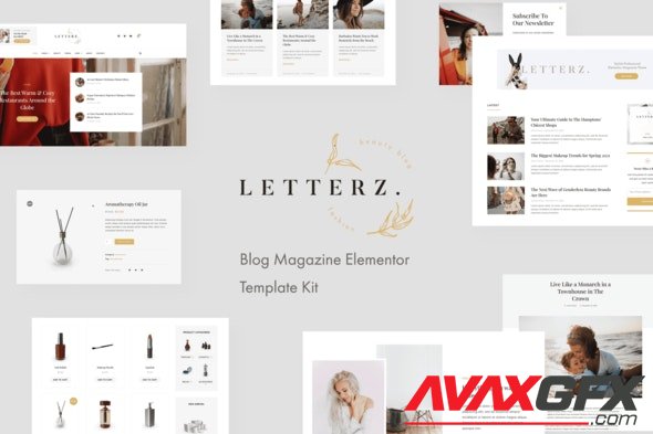 ThemeForest - Letterz v1.0.3 - Blog Magazine Elementor Template Kit - 29930716