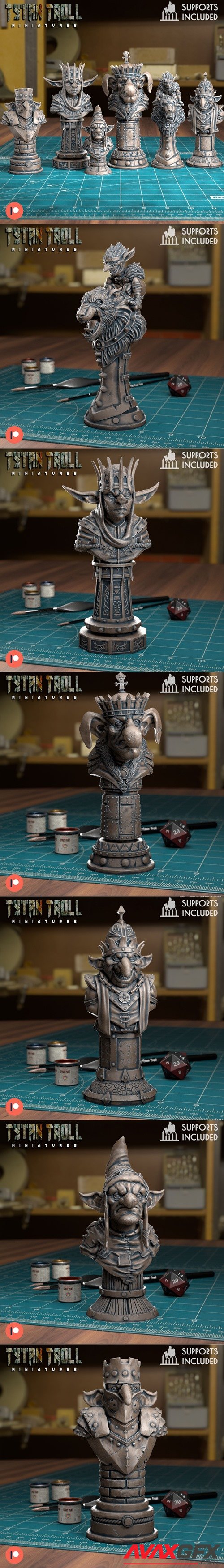 Goblin Chess Set – 3D Printable STL