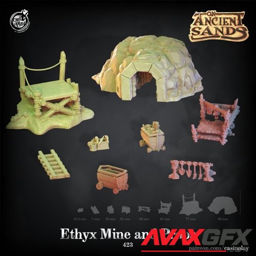 Ethyx Mine and Props – 3D Printable STL