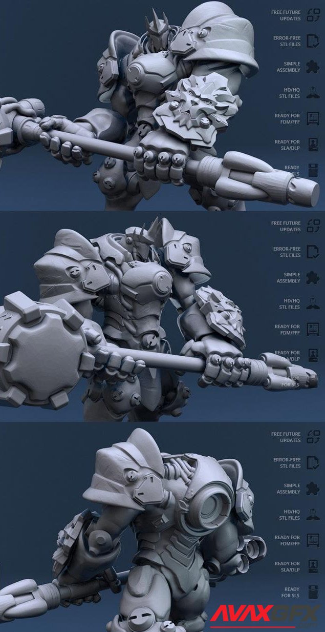 Reinhardt from Overwatch 3D print