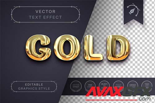 Gold - Editable Text Effect - 6698414
