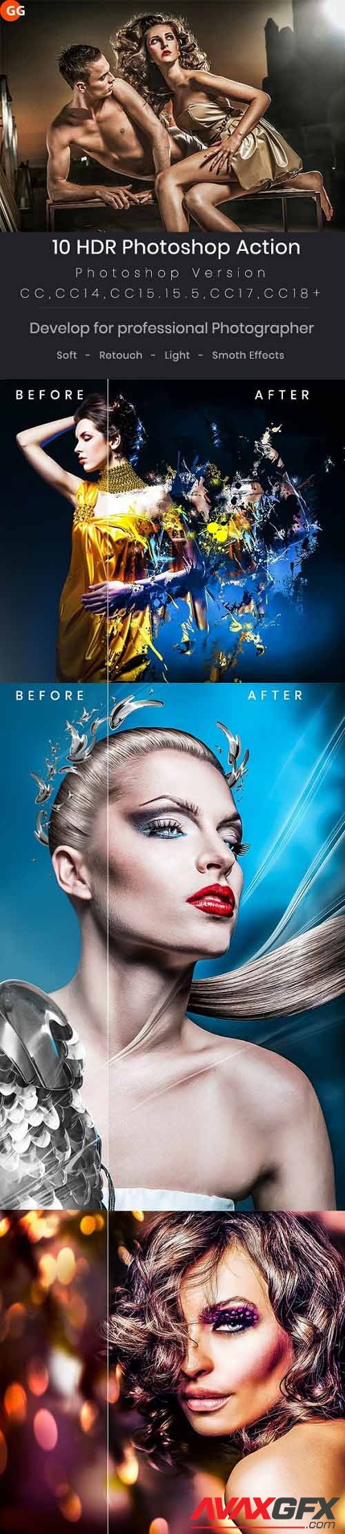 10 HDR Photoshop Action - 21960564