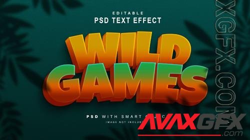 Games Text Effect Psd