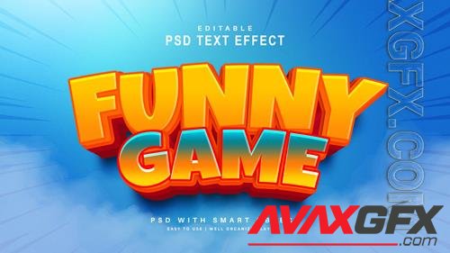 Funny Game Text Effect Psd