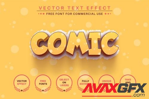 Bright Comedian Editable Text Effect - 6701050