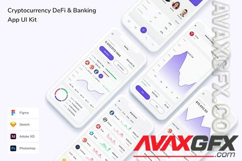 Cryptocurrency DeFi & Banking App UI Kit