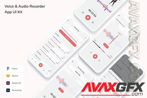 Voice & Audio Recorder App UI Kit VU2GTSP