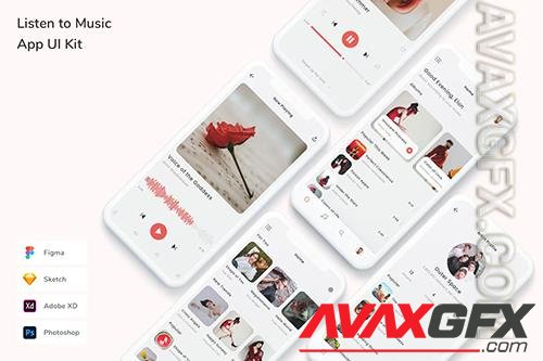 Listen to Music App UI Kit NH3WYA6