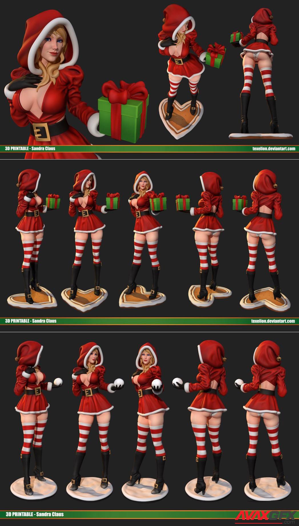 Sandra Claus 3D Printable STL