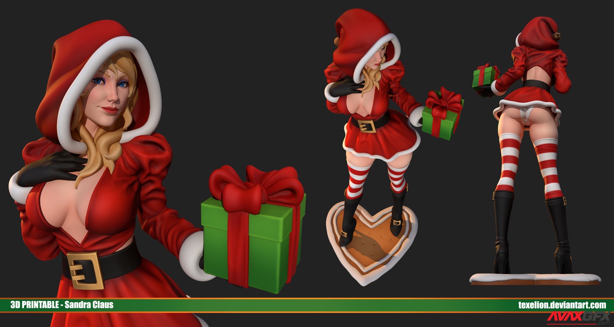 Sandra Claus 3D Printable STL