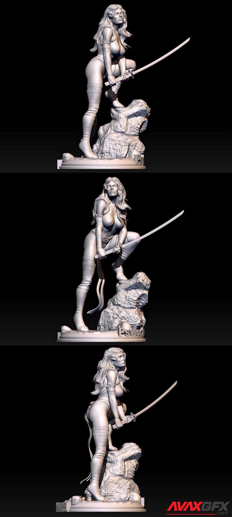 Marvel Psylocke 3D Printable STL