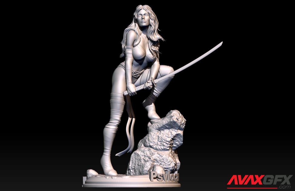 Marvel Psylocke 3D Printable STL