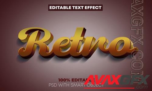 Retro text effect style premium psd