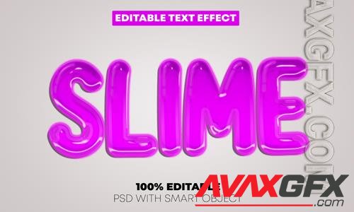 Slime text effect styles premium psd